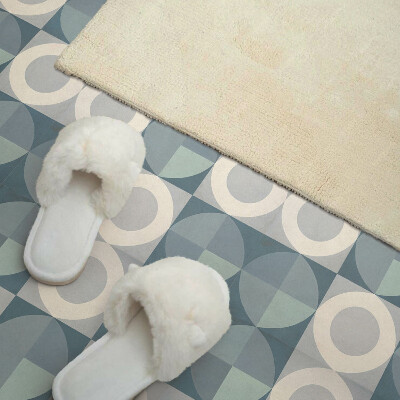 Vinyl tiles Abstract figures and circles