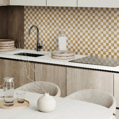Self adhesive vinyl floor tiles Dynamic checkerboard motif