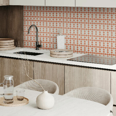 Self adhesive vinyl floor tiles Mesh rhombus motif