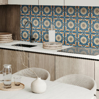 Pvc wall panels Mandala with floral accents