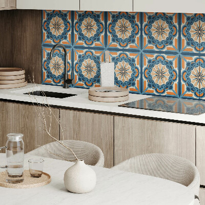 Pvc wall panels Mandala with floral accents