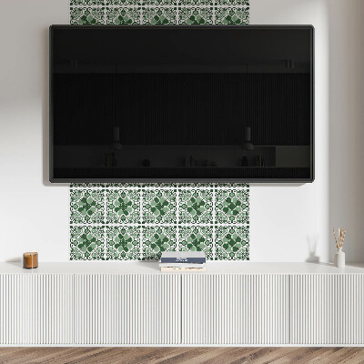 Vinyl tiles Leafy floral pattern