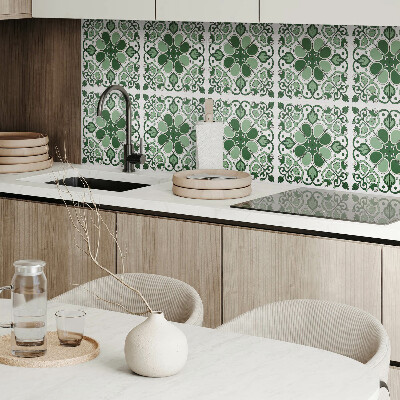 Vinyl tiles Leafy floral pattern