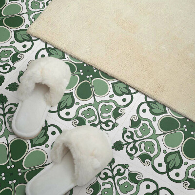Vinyl tiles Leafy floral pattern