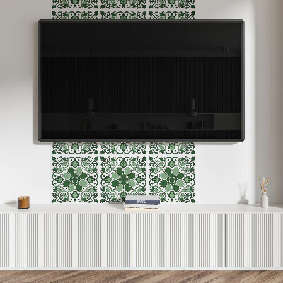 Vinyl tiles Leafy floral pattern