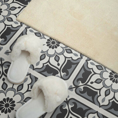 Vinyl tiles Flower motif with decorative details