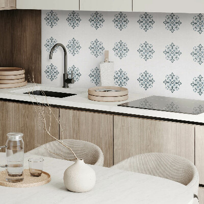 Vinyl tiles Symmetrical flower pattern