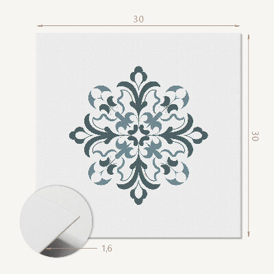 Vinyl tiles Symmetrical flower pattern
