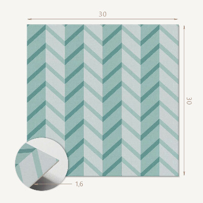 Vinyl tiles Zigzag stripes