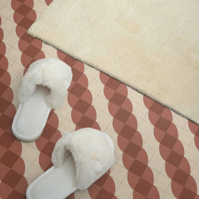 Vinyl tiles Wavy geometric shapes