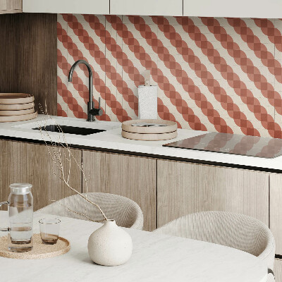 Vinyl tiles Wavy geometric shapes