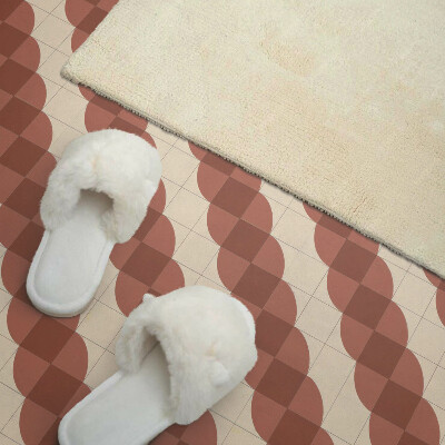 Vinyl tiles Wavy geometric shapes