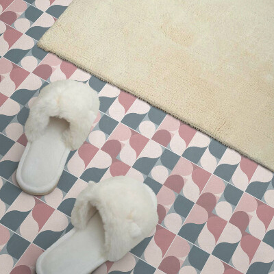 Self adhesive vinyl floor tiles Abstract geometric shapes