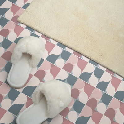 Self adhesive vinyl floor tiles Abstract geometric shapes