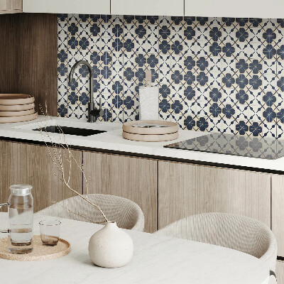 Pvc wall panels Flowers on a subdued background