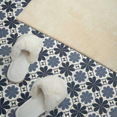 Vinyl tiles Floral design on tiles