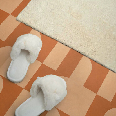 Self adhesive vinyl floor tiles Abstract geometric shapes