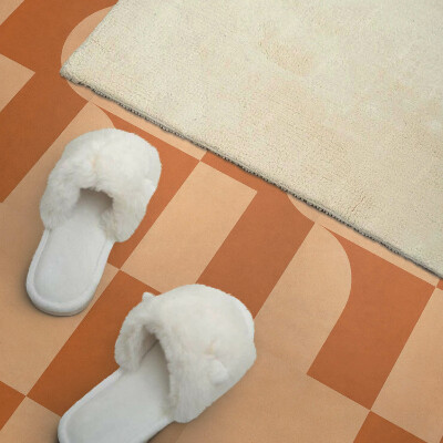 Self adhesive vinyl floor tiles Abstract geometric shapes