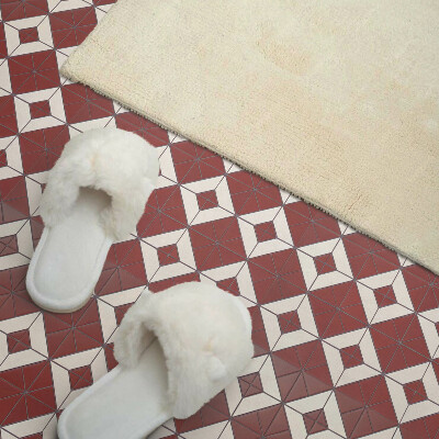 Self adhesive vinyl floor tiles Abstract forms in geometry