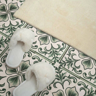 Vinyl tiles Leaves with hearts in harmony