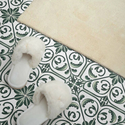 Vinyl tiles Ornament plant patterns in a subtle form
