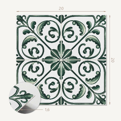 Vinyl tiles Ornament plant patterns in a subtle form