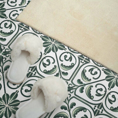 Vinyl tiles Ornament plant patterns in a subtle form