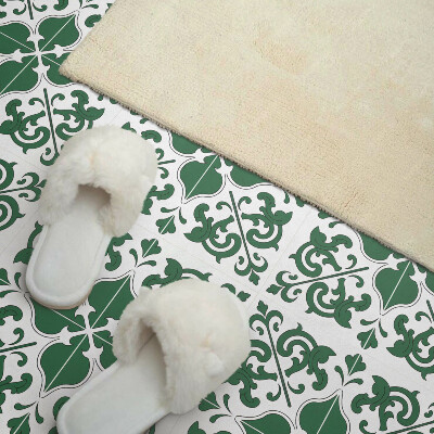 Self adhesive vinyl floor tiles Ornament plant patterns in a classic style