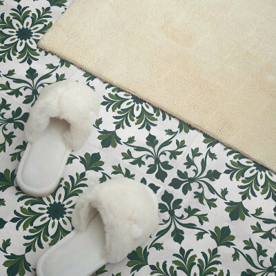 Vinyl tiles Ornaments with a plant motif