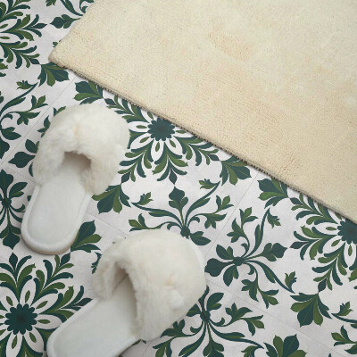 Vinyl tiles Ornaments with a plant motif