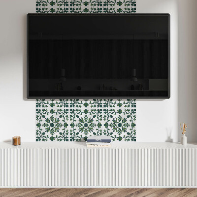 Vinyl tiles Ornaments with a plant motif