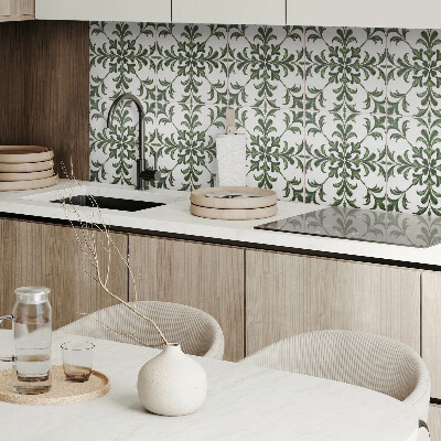 Self adhesive vinyl floor tiles Floral motif on the tile