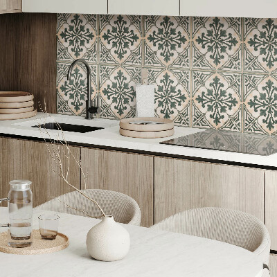 Vinyl tiles Square plant pattern