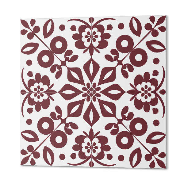 Pvc wall panels A pattern of flowers accompanied by leaves