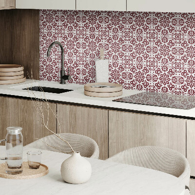 Pvc wall panels A pattern of flowers accompanied by leaves