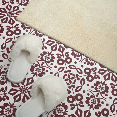 Pvc wall panels A pattern of flowers accompanied by leaves