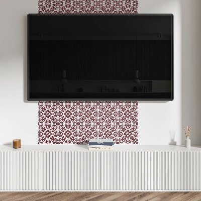 Pvc wall panels A pattern of flowers accompanied by leaves