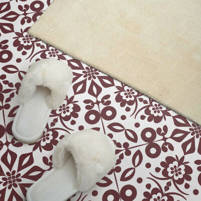 Pvc wall panels A pattern of flowers accompanied by leaves