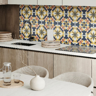 Vinyl tiles Geometry in a floral style