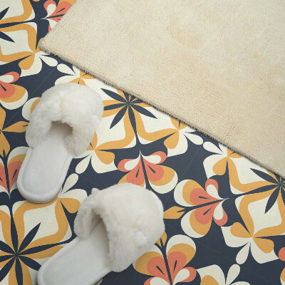 Vinyl tiles Geometry in a floral style