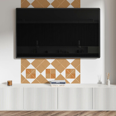 Pvc wall panels Shapes in harmonious tones