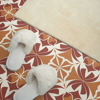 Self adhesive vinyl floor tiles Symmetrical plant compositions
