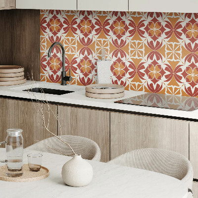 Self adhesive vinyl floor tiles Symmetrical plant compositions