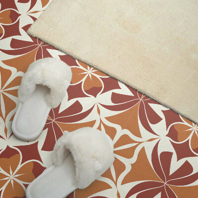 Self adhesive vinyl floor tiles Symmetrical plant compositions