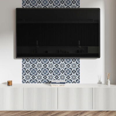 Vinyl tiles A geometric floral pattern