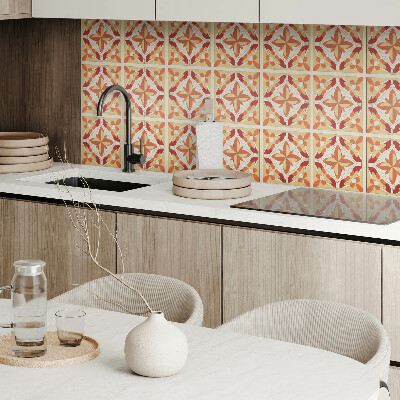 Vinyl tiles A modern floral motif in an abstract version