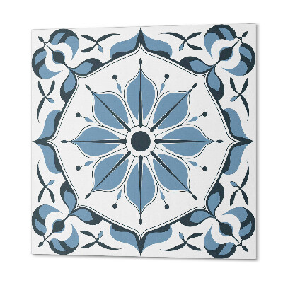 Self adhesive vinyl floor tiles Floral print with refined accents