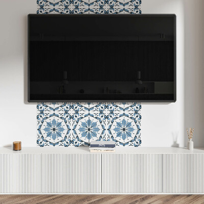 Self adhesive vinyl floor tiles Floral print with refined accents