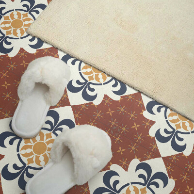 Vinyl tiles A floral motif with subtle shapes