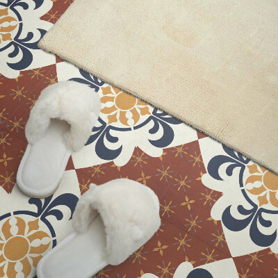Vinyl tiles A floral motif with subtle shapes